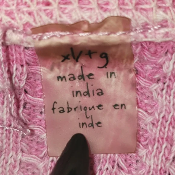 Free People Pink Ribbed Maxi Dress with Side Tie Ruching - Picture 6 of 8